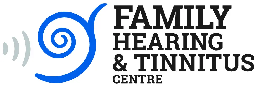 A logo of family hearing and tinting centre