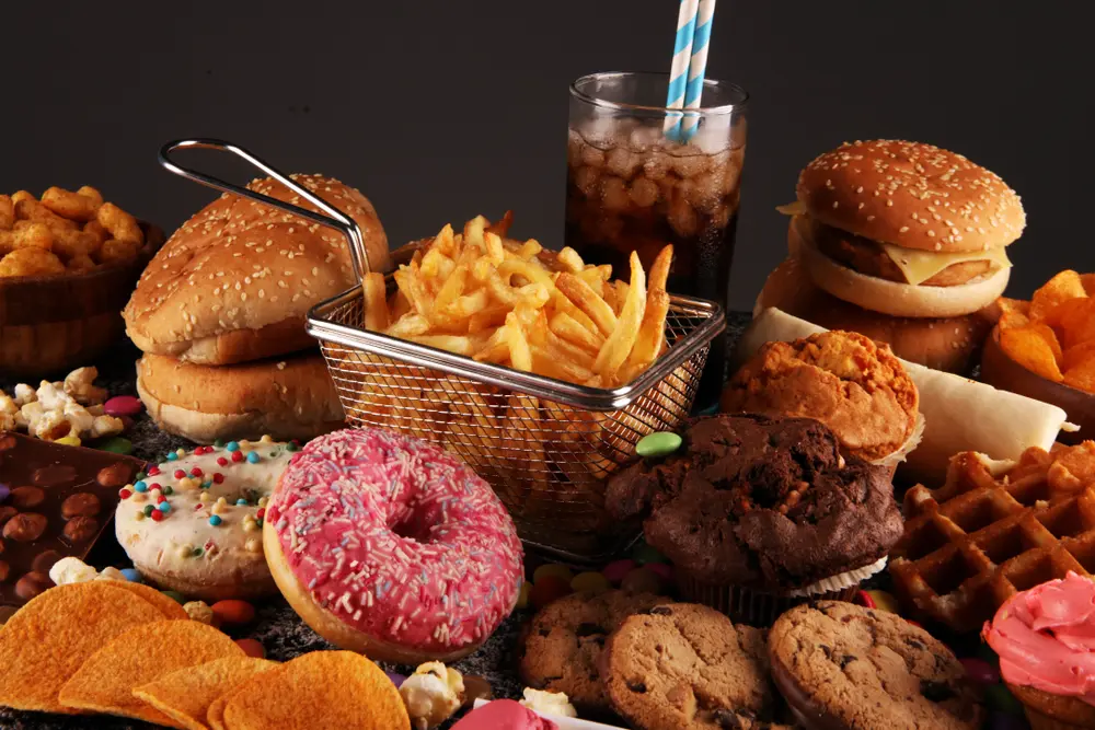 A table full of different types of food.