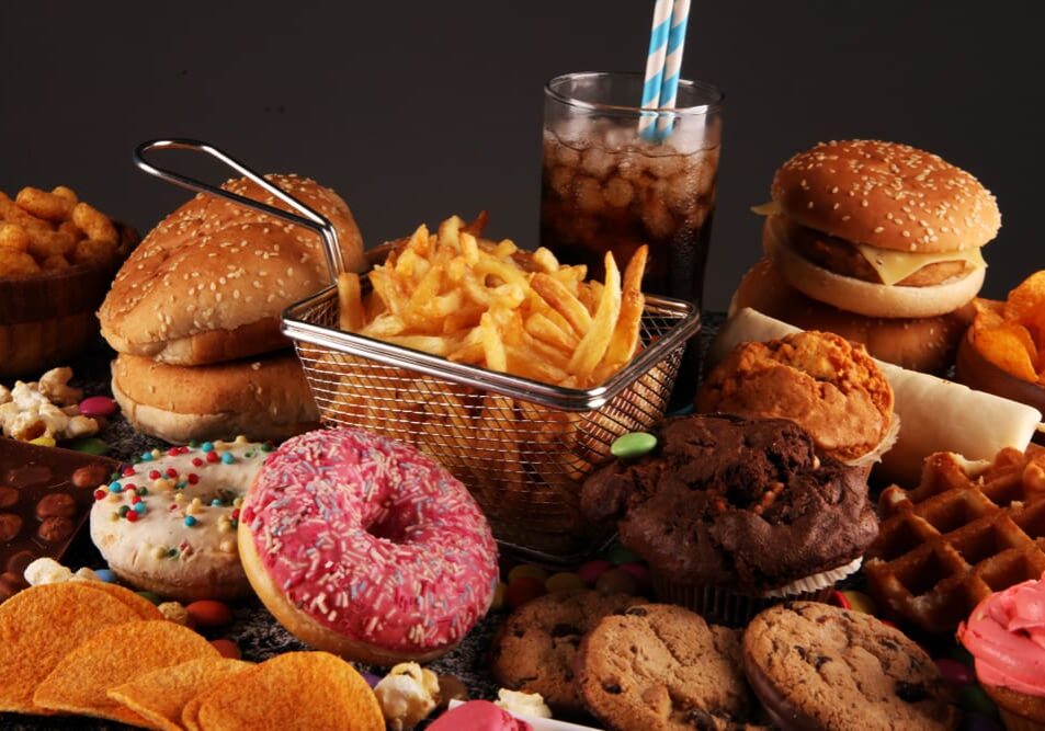 A table full of different types of food.